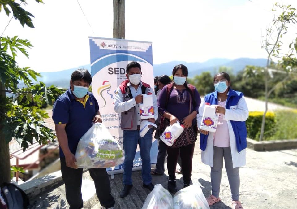 ENTREGAMOS PAQUETES DEL SUBSIDIO UNIVERSAL PRENATAL POR LA VIDA EN EL MUNICIPIO DE CORIPATA DEL DEPARTAMENTO DE LA PAZ