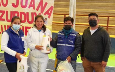 El #SEDEM llegó al municipio de Zudañez del departamento de #CHUQUISACA para entregar los paquetes del Subsidio Universal Prenatal por la Vida que contiene productos de alto valor nutricional.