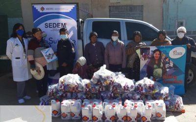 El Servicio de Desarrollo de las Empresas Públicas Productivas en coordinación con el Bono Juana Azurduy llegó a través de brigadas a la localidad de Puerto Acosta Provincia Camacho Departamento de La Paz para entregar el Subsidio Universal Prenatal Por la Vida a las madres que no cuenta con un seguro a corto plazo