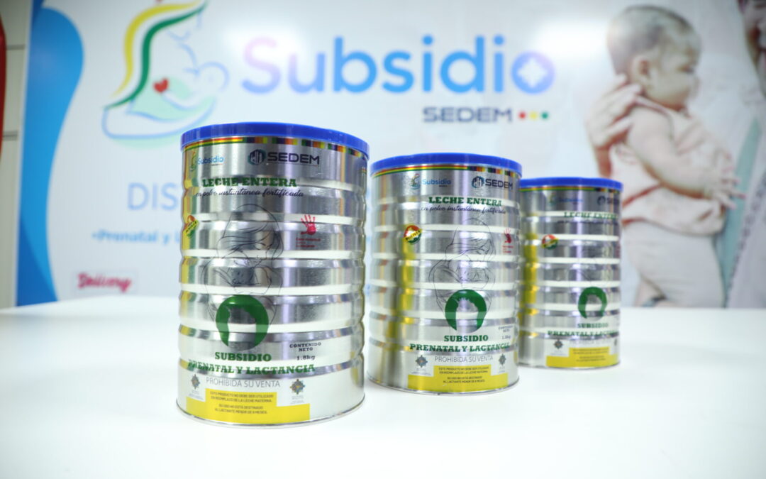 TRES TARROS DE LECHE Y PAQUETE DE BS 2.000: SEDEM REAFIRMA SU COMPROMISO CON LA NUTRICIÓN MATERNO INFANTIL